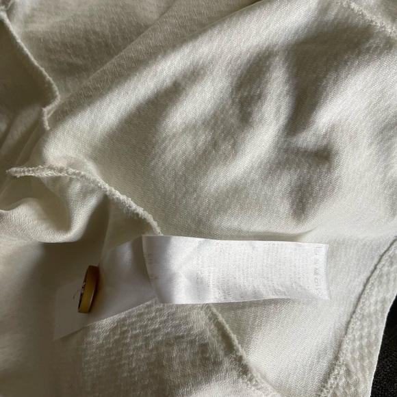 Asos White Feminine Dress with Cute Brown Button Details through front, Size 4•• - Picture 8 of 10